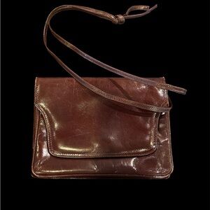 Vintage Bottega Veneta Elegant Brown Leather Bag Made in Italy
